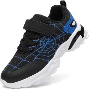 Nihaoya Kids Athletic Shoes Breathable Lightweight Sneakers for Boys & Girls Non-Slip Running Tennis Shoes with Web Pattern Design & Flexible Sole