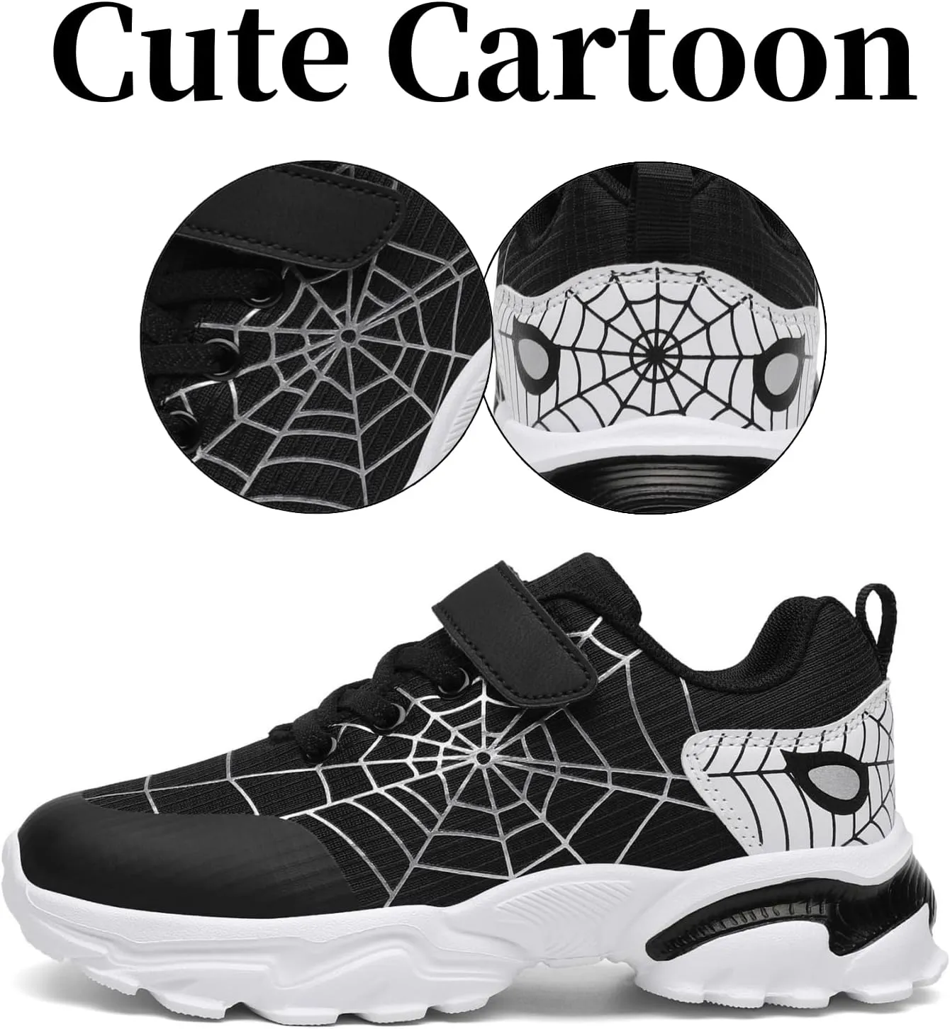 Nihaoya Kids Athletic Shoes Breathable Lightweight Sneakers for Boys & Girls Non-Slip Running Tennis Shoes with Web Pattern Design & Flexible Sole