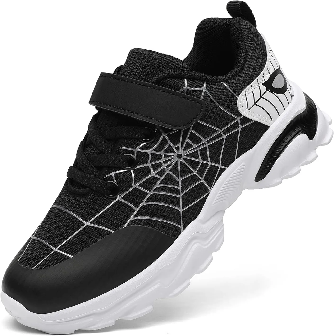 Nihaoya Kids Athletic Shoes Breathable Lightweight Sneakers for Boys & Girls Non-Slip Running Tennis Shoes with Web Pattern Design & Flexible Sole