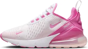 Nike Air Max 270 Big Kids' Shoes (FZ4116-100, White/Pink Foam/Playful Pink)