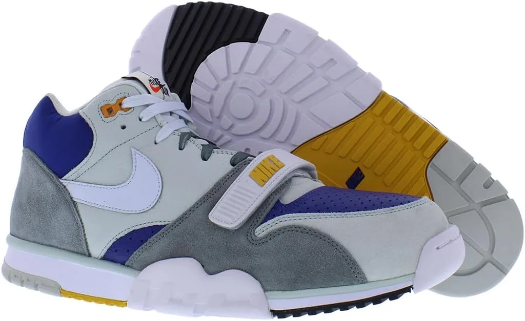 Nike Air Trainer 1 Men's Shoes (FB8886-001, Light Silver/Black/Deep Royal Blue)