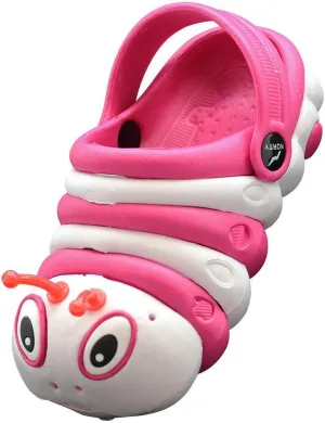 NORTY Toddler Clogs - Fun Baby Clogs With Comfortable Back Strap - Caterpillar Shoes for Kids - Playful Bug Shoes