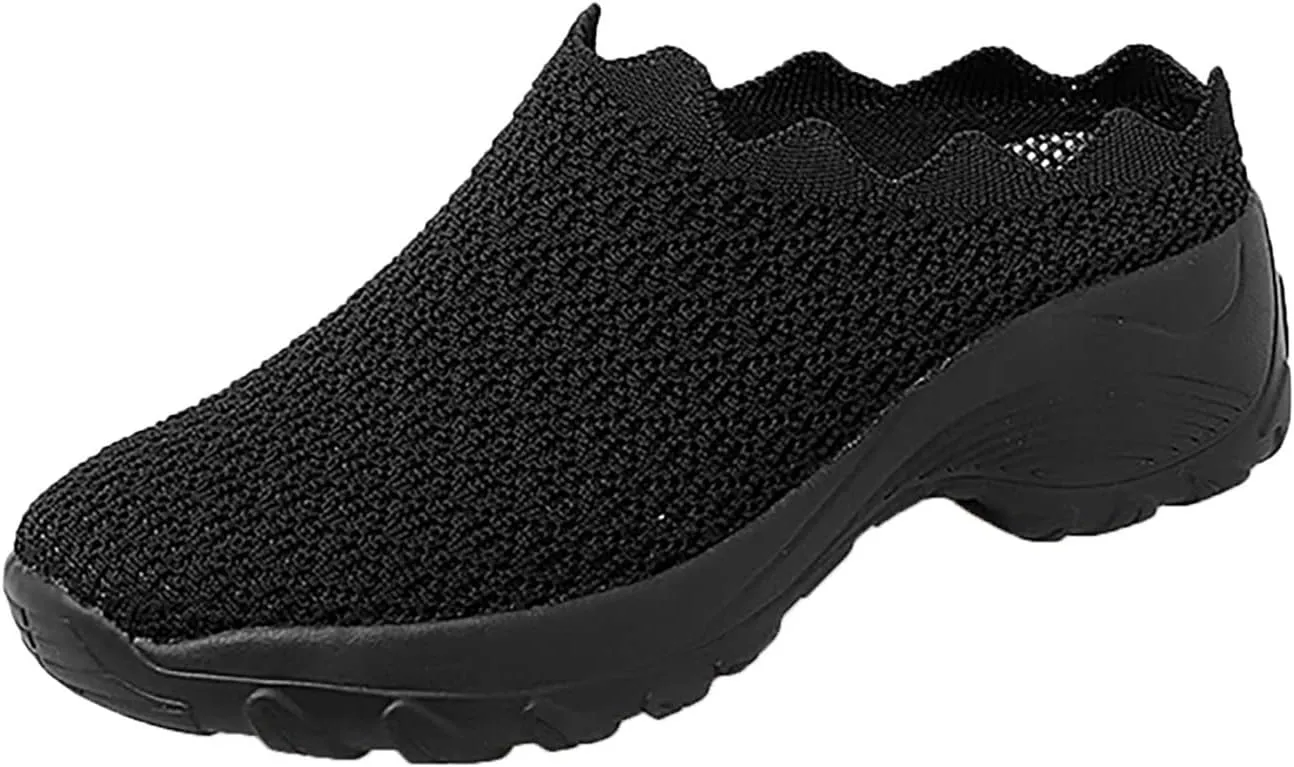 Orthopedic Platform Loafers Women's Lightweight Mule Sneakers Summer Flats Comfort Walking Shoes Closed Toe Loafer