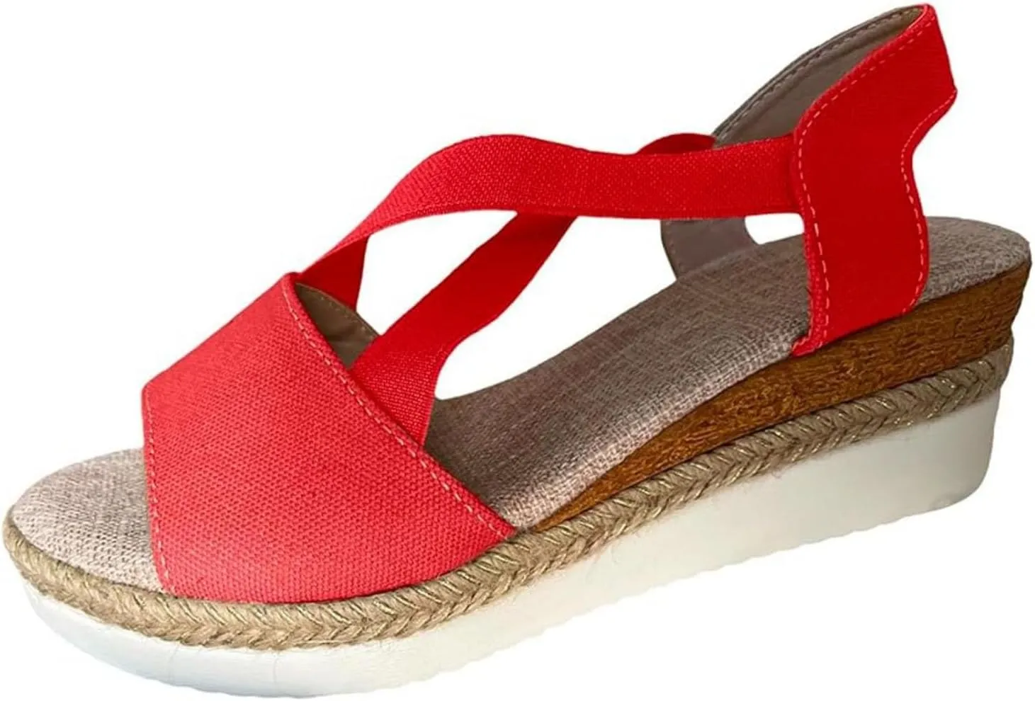 Orthopedic Sandals for Women - Summer Dressy 2025 Flat Open Toe Casual Strappy Shoes Ankle Strap Espadrilles Sandal Fashion Trendy Slip on Sandals Beach Dress Comfortable Sandal