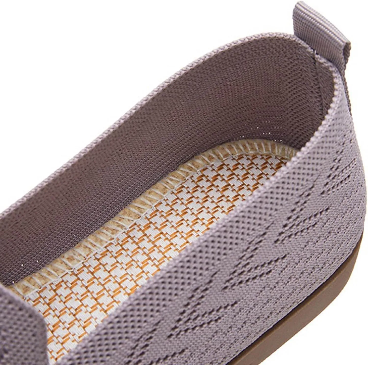 Orthopedic Shoes, Women's Comfortable Breathable Knitted Sneakers, Woven Cut-Out Orthopedic Soft Arch Support Walking Shoes, Slip-On Sneakers for Women