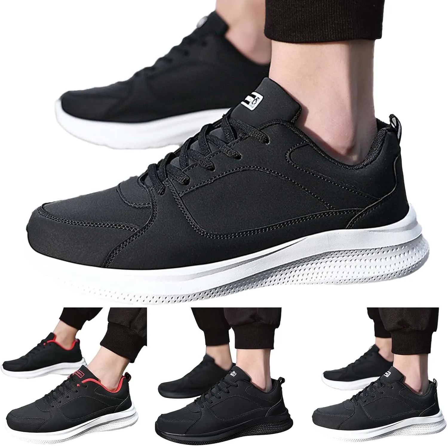 Outdoor Jogging Sneaker for Men Breathable and Light Outdoor Comfy Walking Shoe Business Casual Versatile Shoes