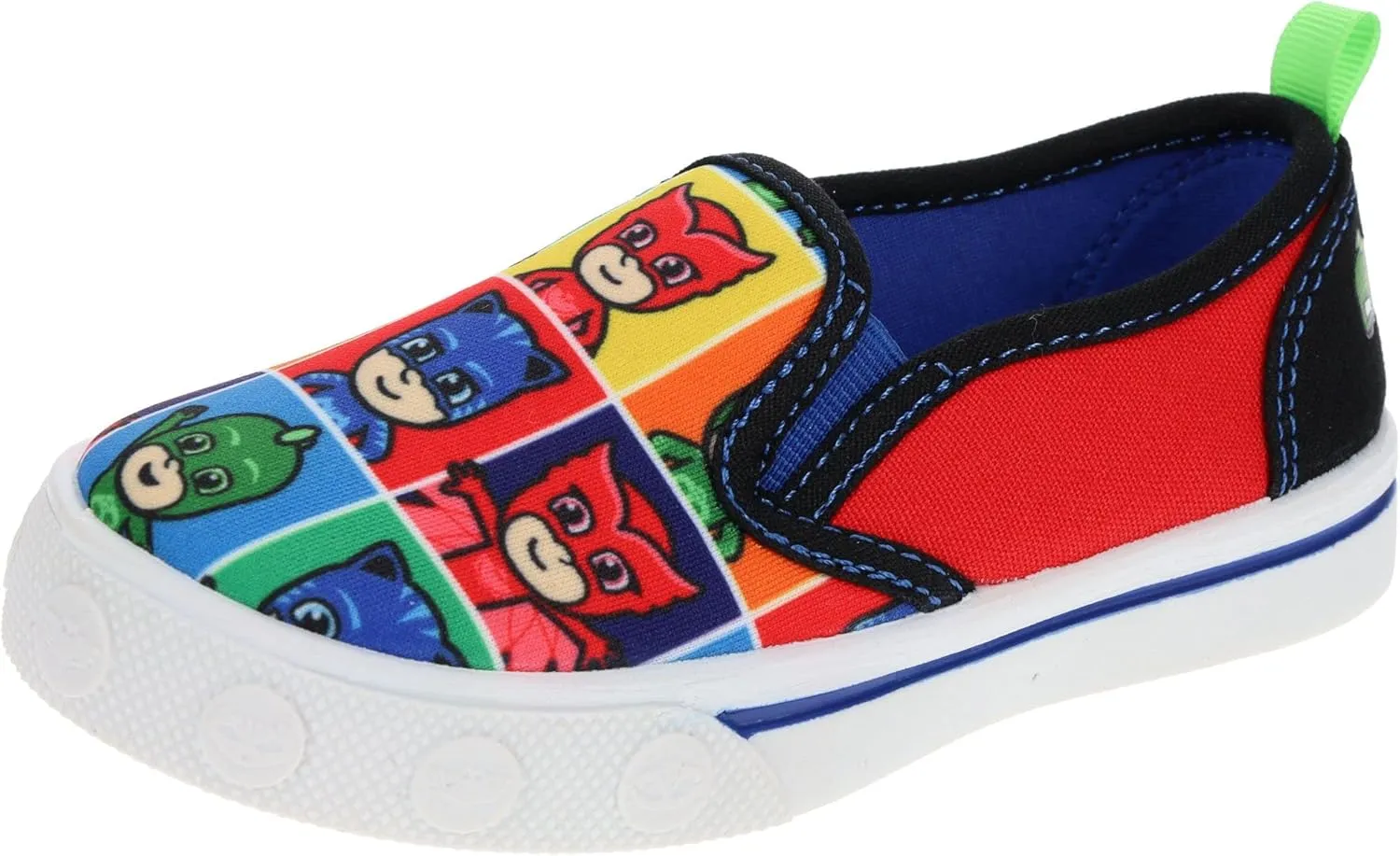 PJ Masks Boys Toddler Allover Print Slip-on Sneakers, Size 5 Multi