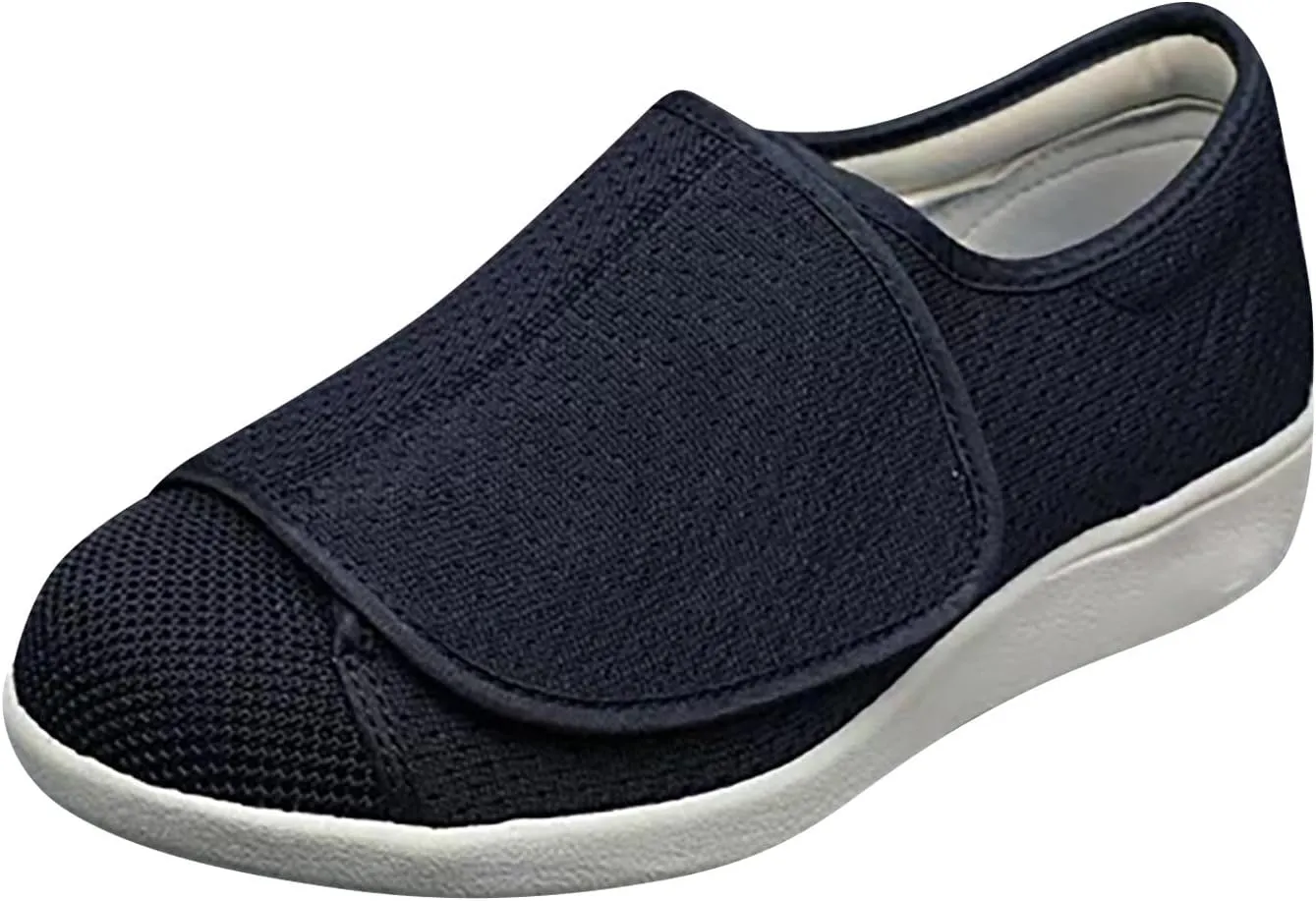 Platform Sneakers for Women Wide Size Tenis Negros para Caminar De Mujer Comodos Cute Black Shoes for Women Trendy All Black Tennis Shoes for Women Wide Toe Walking Shoes Women