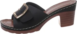Plus Size Dressy Heeled Sandals for Women Summer Slide Trendy Open Toe Cutes 2024 Block Heel Spring Summer 2024 Sexy, 7, Black,khaki,pink