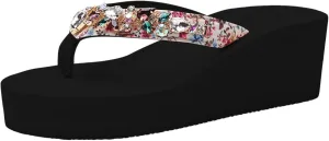Sandals With Arch Support Slip On Cool Slippers Female Soft Soled Non Slip Wear Resisting Flat Beach Flops Lady Sandals