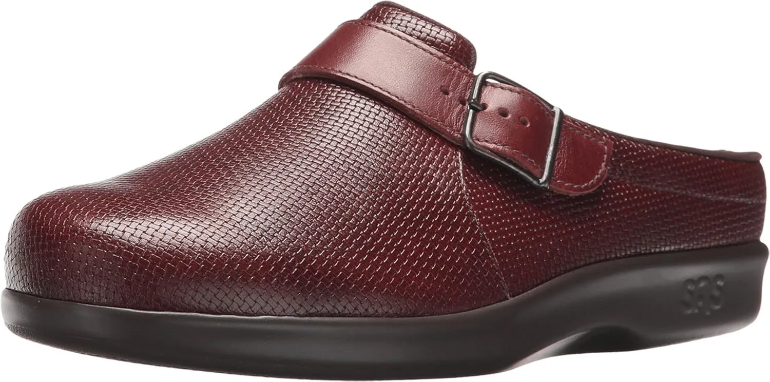 SAS Clog Slip-Ons for Women  Leather Upper  CradleFit Cushioning  Foot-Shape Design - Tripad Comfort