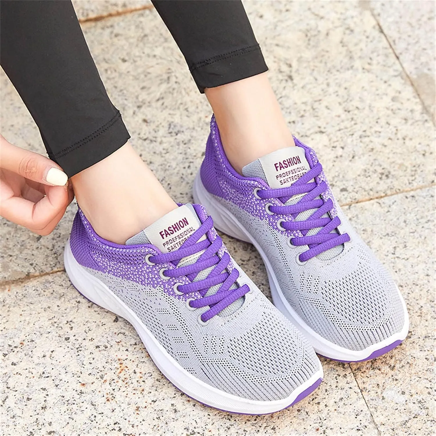 SBGMoSJ Size 11w Walking Sneakers for Women Slip On Sneakers Women Womens Slip On Shoes Wedge Sneakers for Women Dressy Size 10 Womens Size 10 Wide Black Sneakers