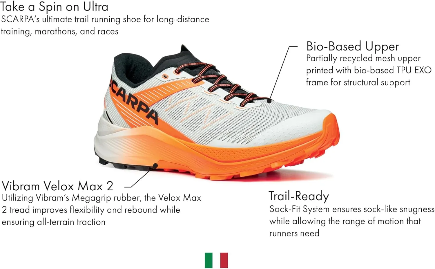 SCARPA Women's Spin Ultra 2 Trail Running Shoes - Lightweight, Breathable Trail Runners