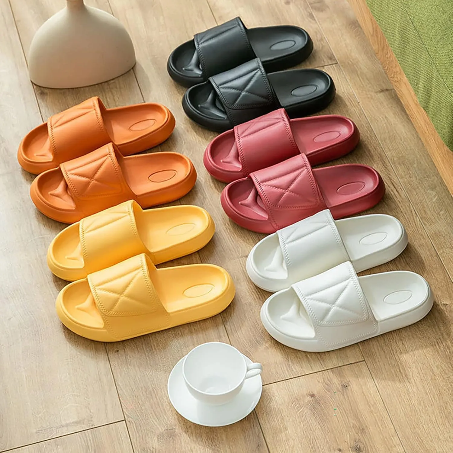 Shower Sandals Shower Shoes with Drainage Holes House Slippers Open-Toe Eva Travel-Friendly Breathable Shoes