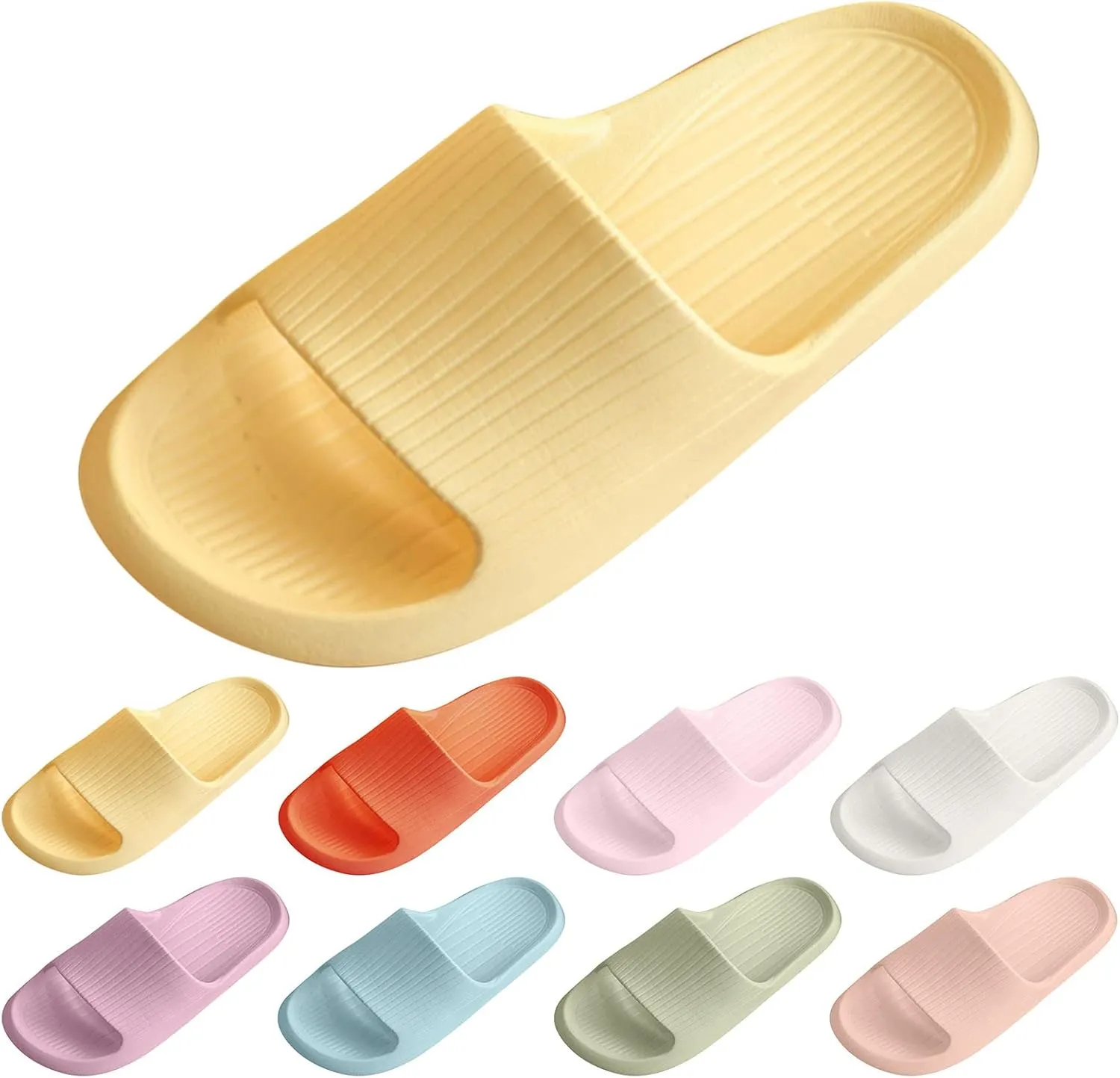 Shower Shoes Non Slip Indoor Home Bedroom Pool Slides Cushioned Thick Sole Sandals for Indoor and Outdoor