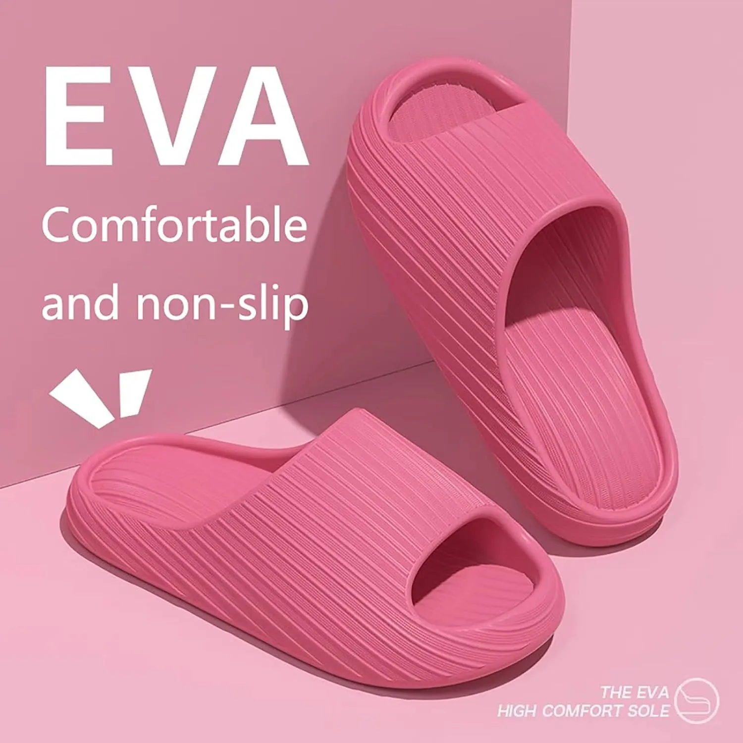 Shower Slides for Women Shower Shoes with Drainage Holes Comfortable Slides Sandals Women's Fashion Slippers