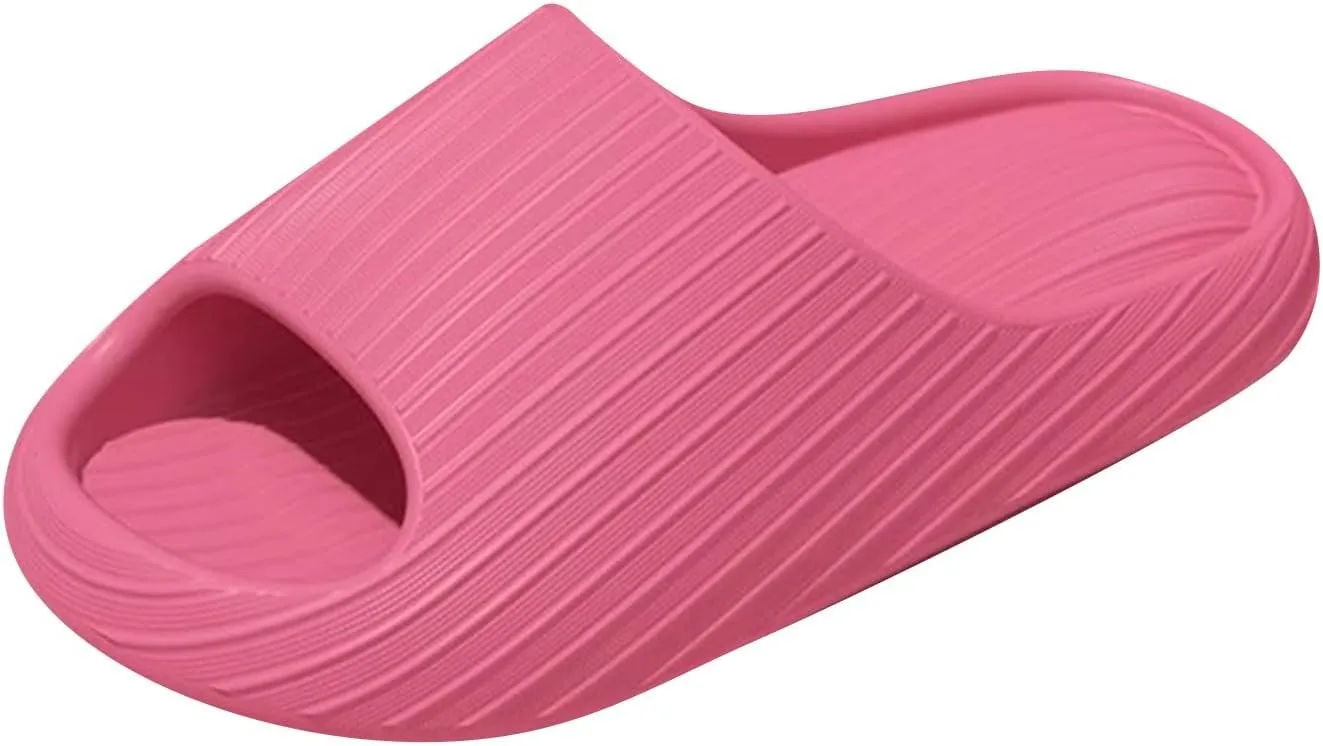Shower Slides for Women Shower Shoes with Drainage Holes Comfortable Slides Sandals Women's Fashion Slippers