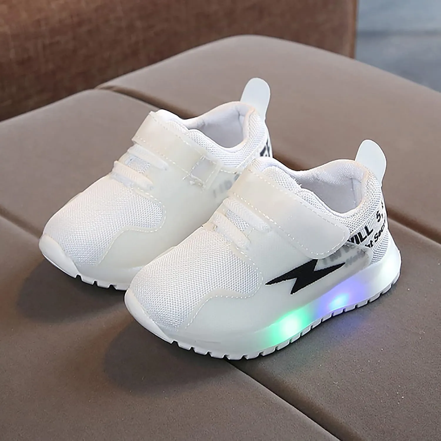 Sneakers for Kids Girls Boys Sneakers for Little Kid LED Light Up Shoes Fizzzy Big Kids LED Running Tennis