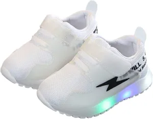 Sneakers for Kids Girls Boys Sneakers for Little Kid LED Light Up Shoes Fizzzy Big Kids LED Running Tennis