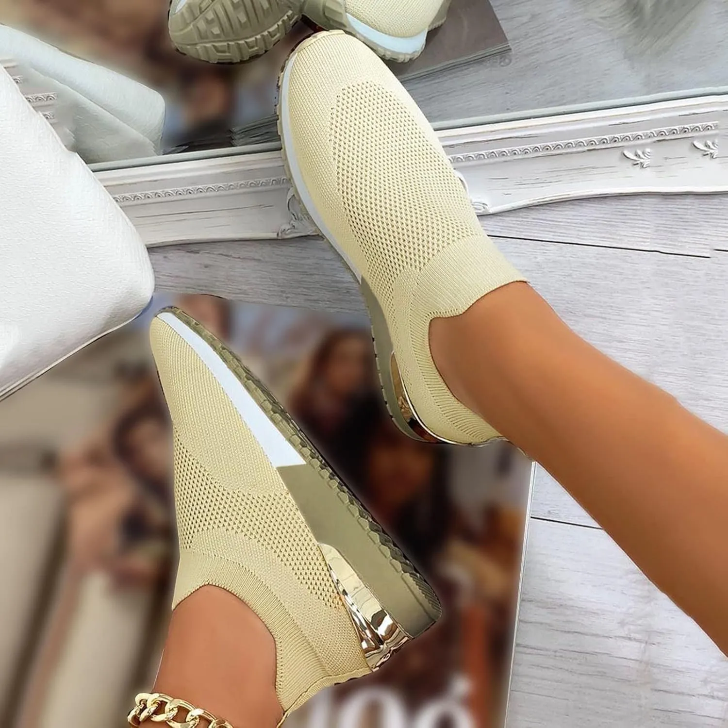 Sneakers for Women Fashion Tennis Shoes Womens Shoe Orange Tennis Shoes Summer Loafers for Women Walking Sneakers for Women with Arch Support