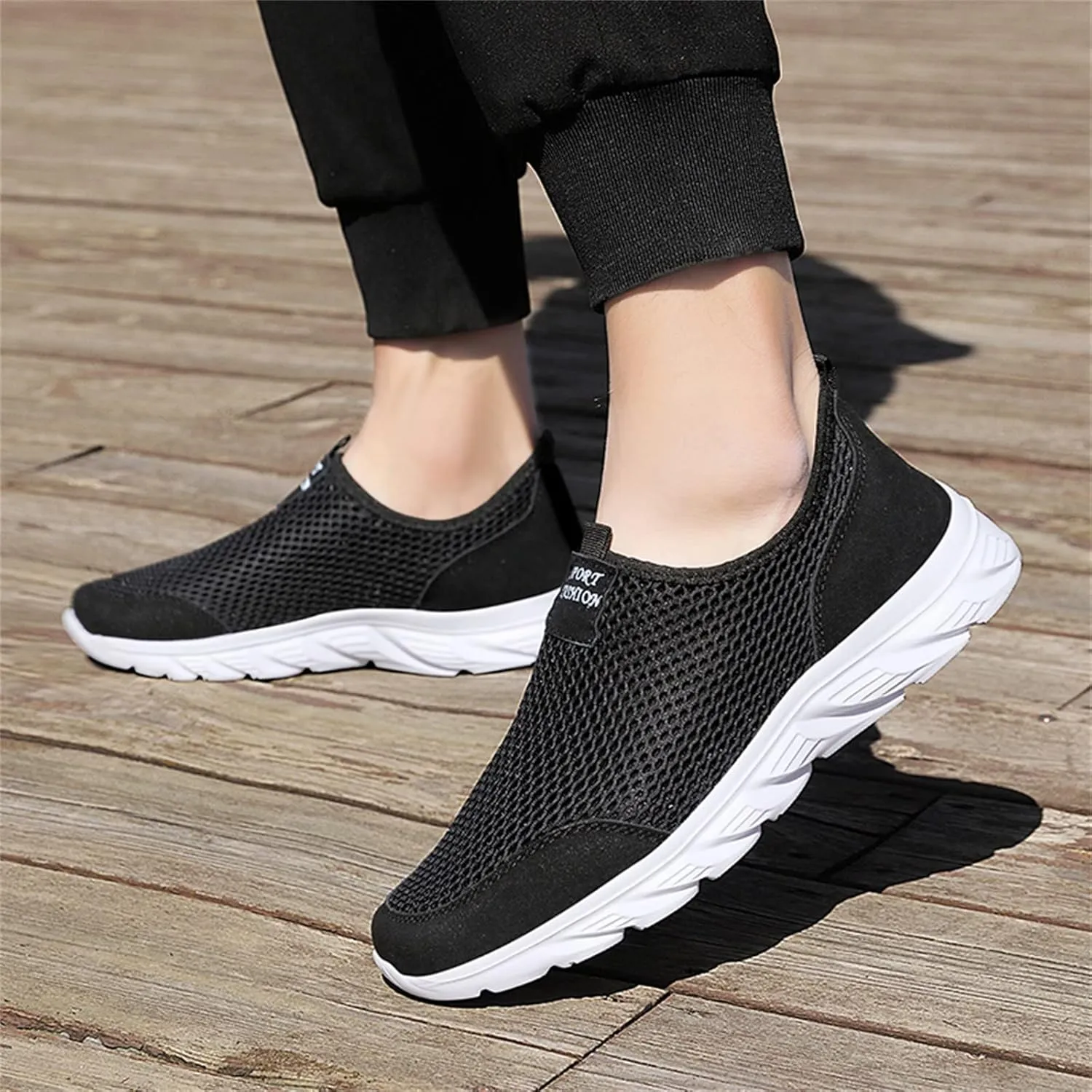 Sneakers for Women Walking Shoes Non Slip Lightweight Tennis Shoes Men Winter Women Shoes Casual Black Platform Sneaker Platform Tennis Shoe Loafers Casual Slip On