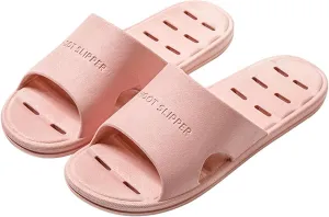 Summer Slides Sandals for Women Open Toe Shower Shoes Bathroom Sandals Walking Sandals Slides for Women