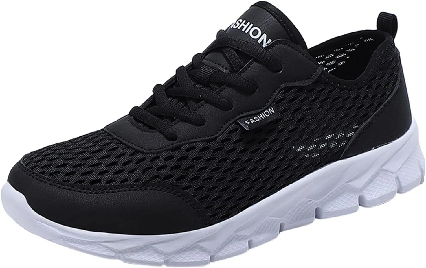 Tennis Shoes Womens Lightweight Comfortable Lace up Womens Running Shoes Breathable Men's Casual Shoes Black Sneakers Steel Toe Tennis Shoe Cross Trainer Shoe