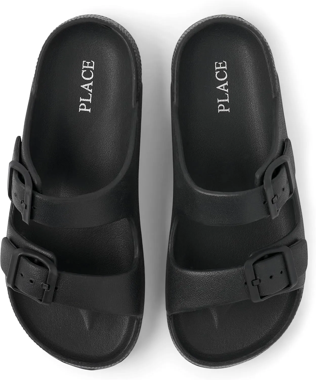 The Children's Place Boy's Everyday Slip on Double Buckle Slide Sandals