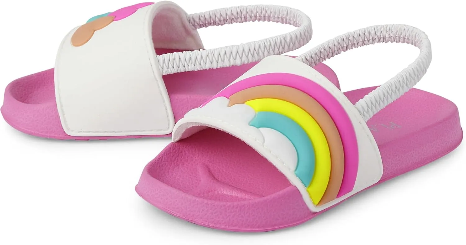 The Children's Place Girl's Baby Toddler Everyday Slide Sandals with Backstrap