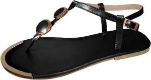 Thong Sandals for Women Beach,2020 New Womens Bohemia Flat Sandals Summer Beach Glitter Beaded Flip-Flop Thong Shoes