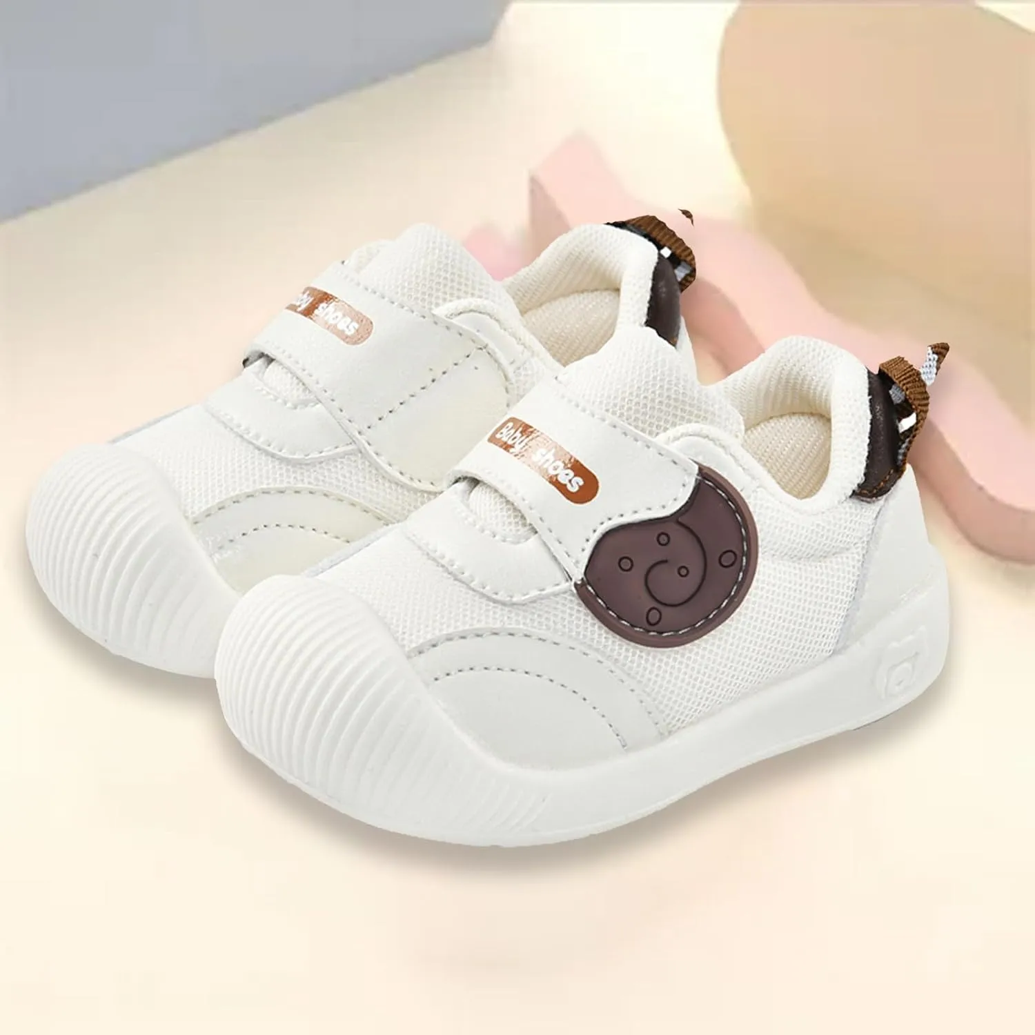 Toddler First Walking Sport Shoes Mesh Breathable Sneaker Baby Boys Girls Light Comfy Squeaky Non Slip Shoes Fashion