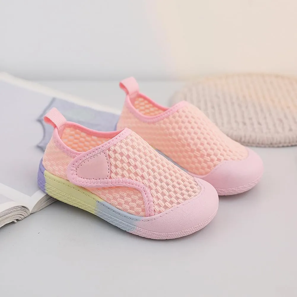 Toddler Girl Boys Shoes Kids Sneakers Mesh Toddler Tennis Shoes Flexible Toddler Walking Shoes Breathable