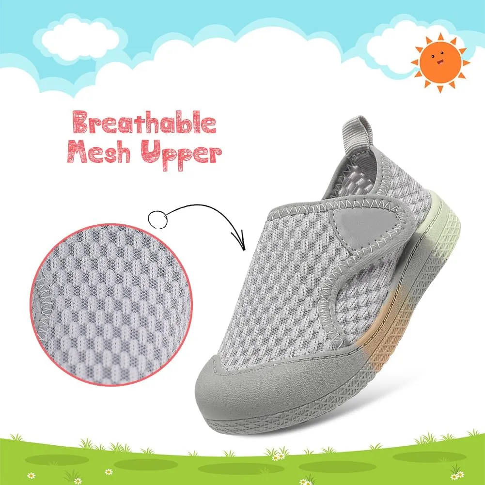 Toddler Girl Boys Shoes Kids Sneakers Mesh Toddler Tennis Shoes Flexible Toddler Walking Shoes Breathable