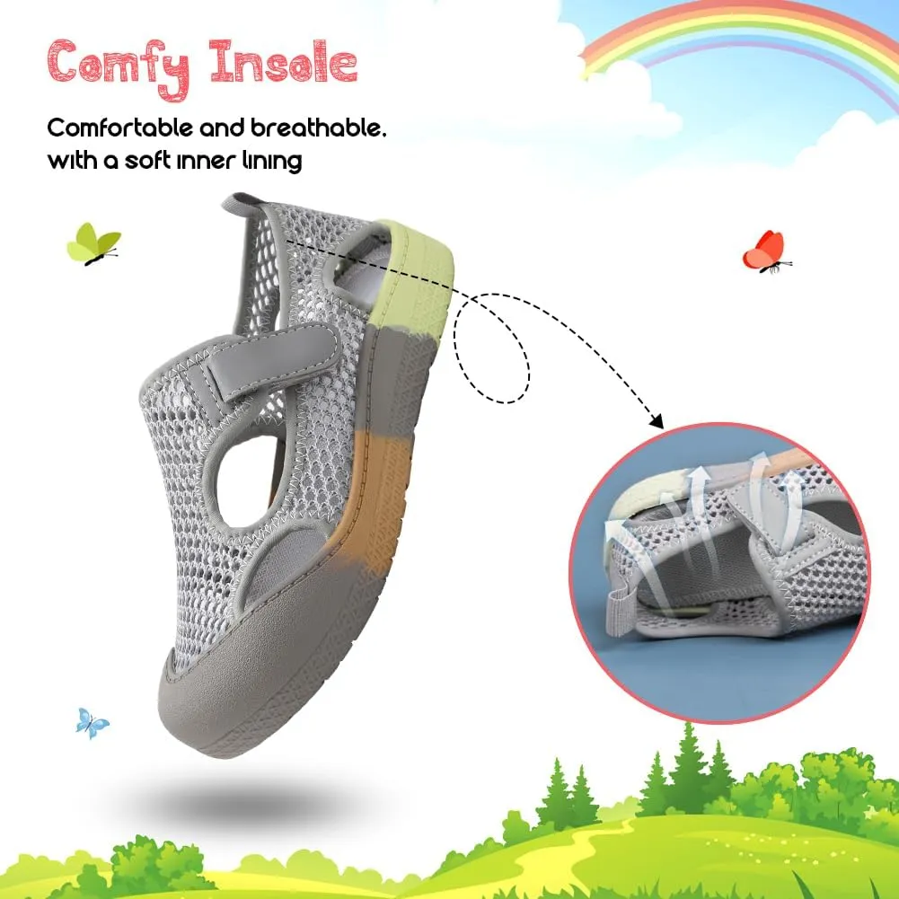 Toddler Girl Boys Shoes Kids Sneakers Mesh Toddler Tennis Shoes Flexible Toddler Walking Shoes Breathable
