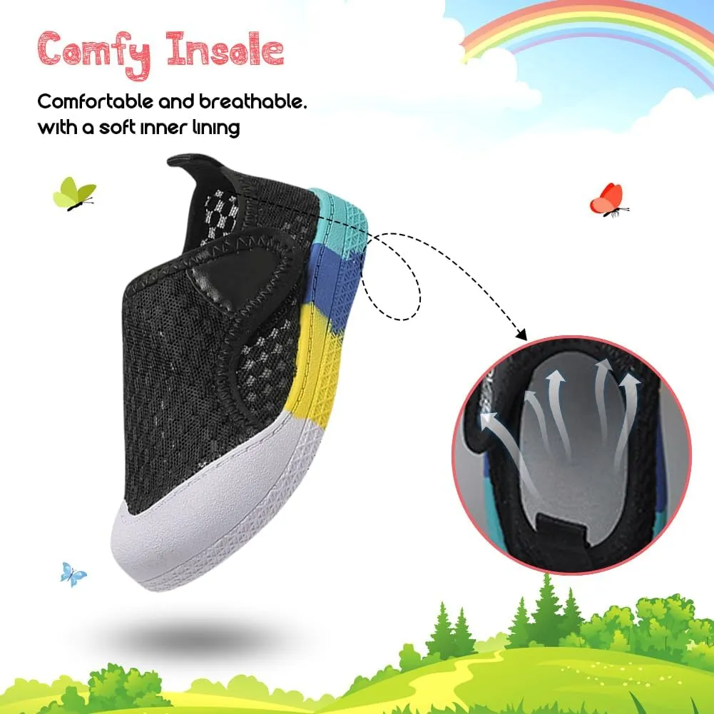 Toddler Girl Boys Shoes Kids Sneakers Mesh Toddler Tennis Shoes Flexible Toddler Walking Shoes Breathable