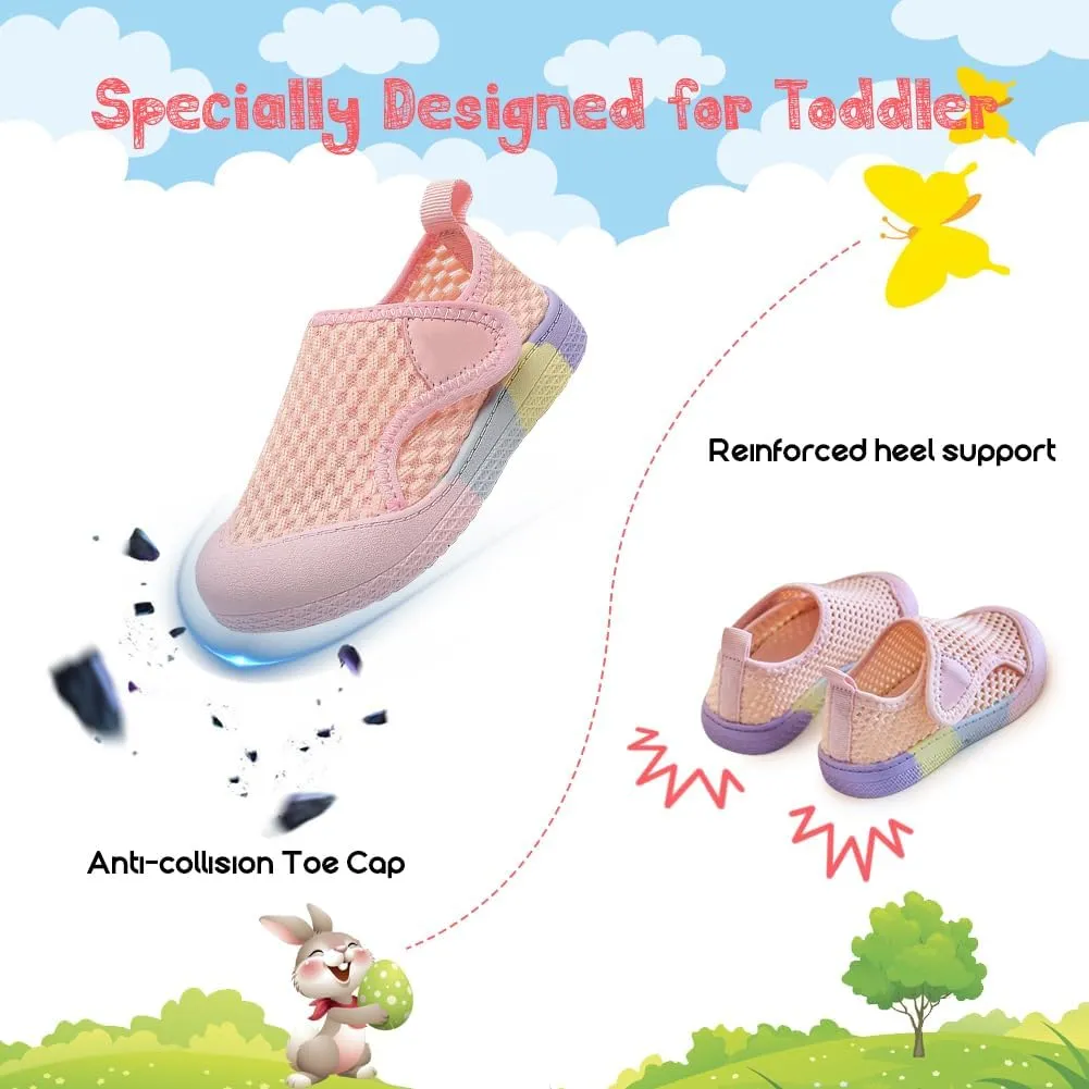 Toddler Girl Boys Shoes Kids Sneakers Mesh Toddler Tennis Shoes Flexible Toddler Walking Shoes Breathable