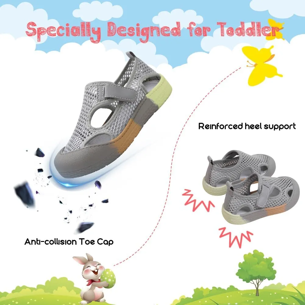 Toddler Girl Boys Shoes Kids Sneakers Mesh Toddler Tennis Shoes Flexible Toddler Walking Shoes Breathable
