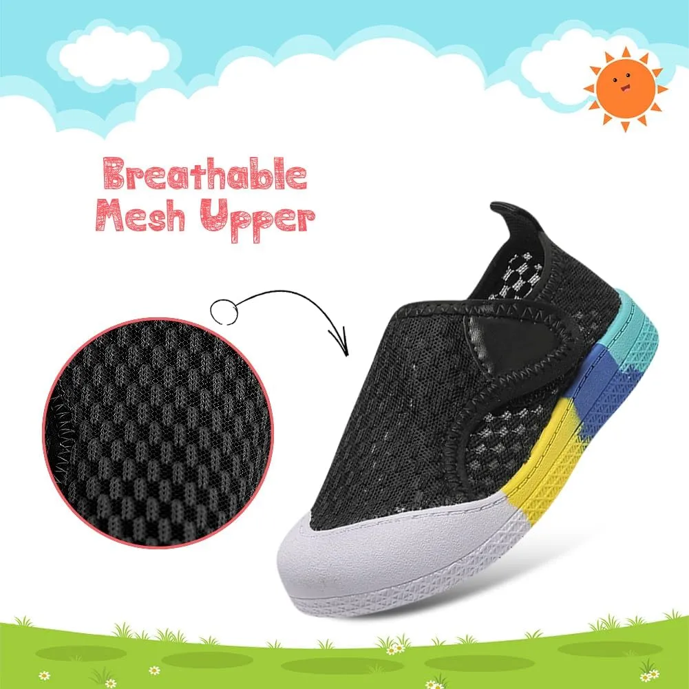 Toddler Girl Boys Shoes Kids Sneakers Mesh Toddler Tennis Shoes Flexible Toddler Walking Shoes Breathable
