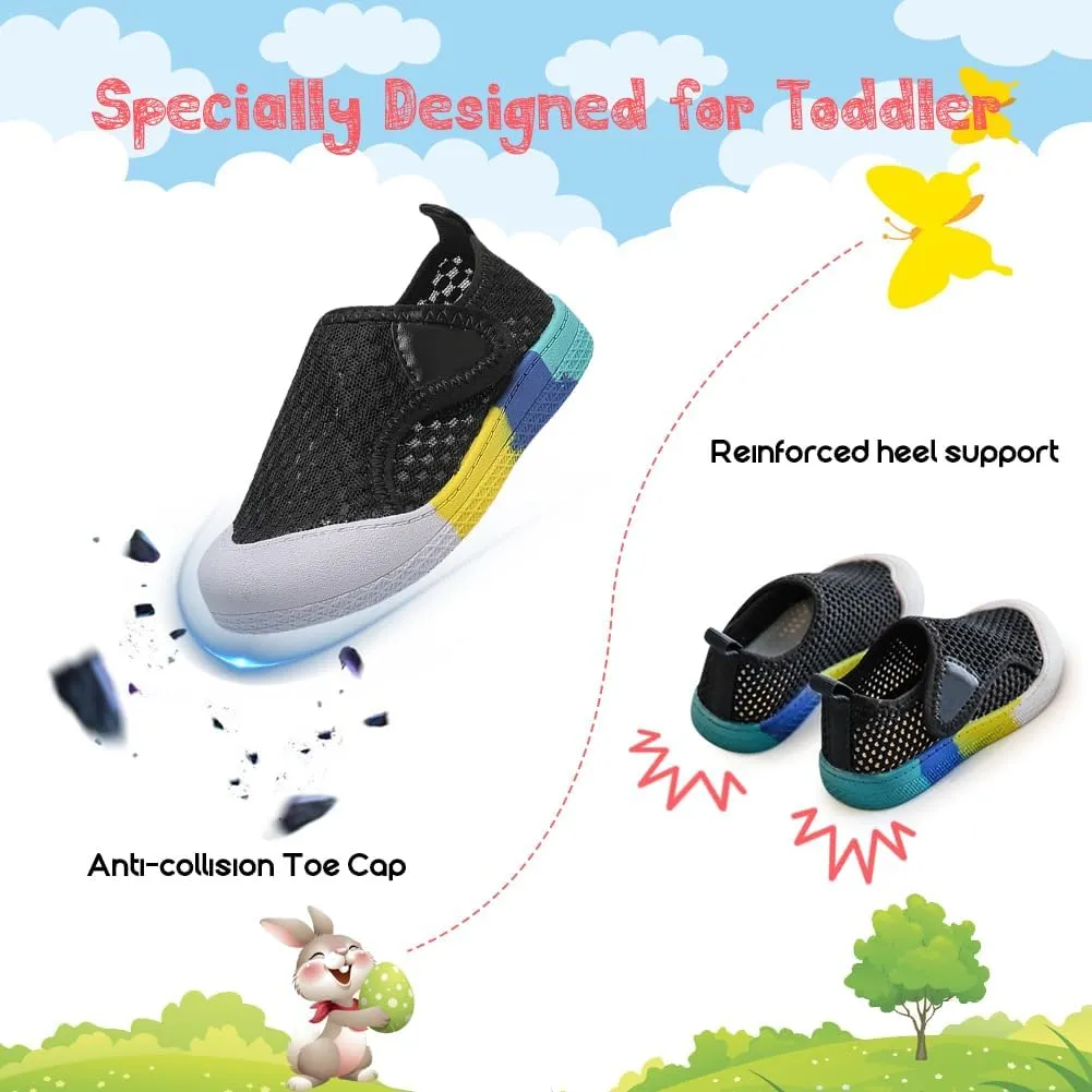 Toddler Girl Boys Shoes Kids Sneakers Mesh Toddler Tennis Shoes Flexible Toddler Walking Shoes Breathable