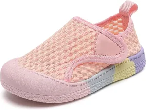 Toddler Girl Boys Shoes Kids Sneakers Mesh Toddler Tennis Shoes Flexible Toddler Walking Shoes Breathable