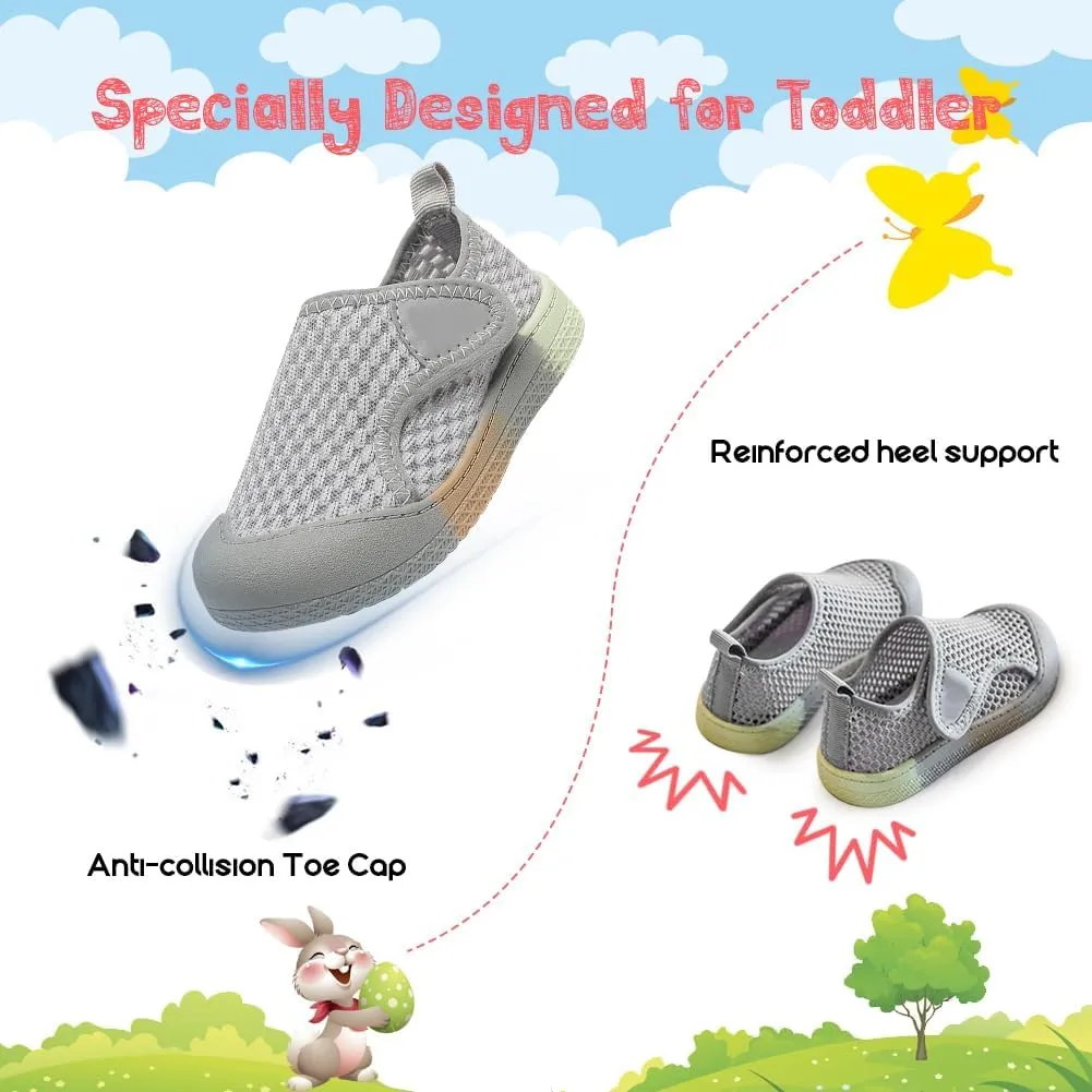 Toddler Girl Boys Shoes Kids Sneakers Mesh Toddler Tennis Shoes Flexible Toddler Walking Shoes Breathable