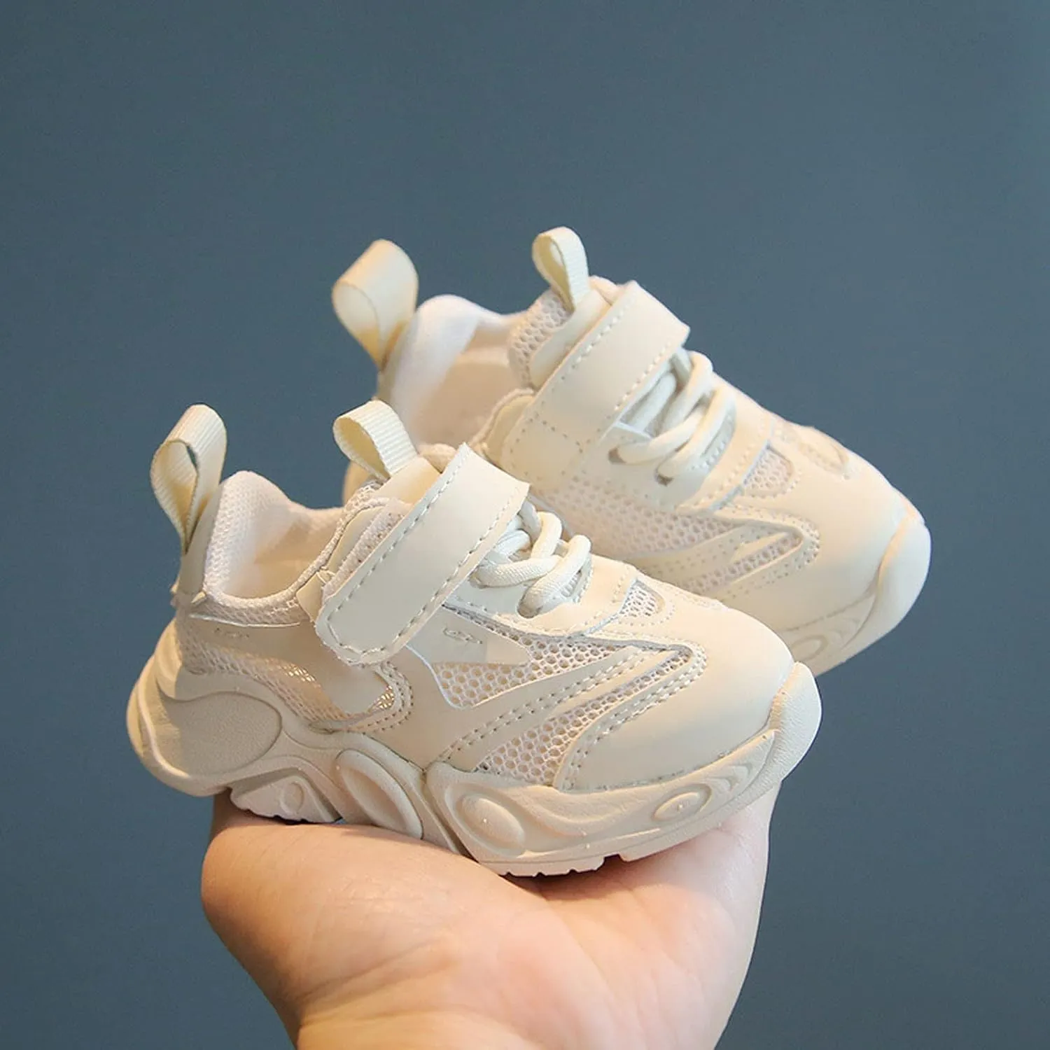 Toddler Mesh Sneakers Spring Casual Running Sport Shoes Baby Boys Girls Breathable Non Slip Barefoot Ankle Casual Shoes