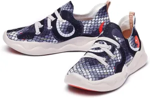 UIN Women's Fashion Sneakers Lightweight Walking Casual Slip Ons Comfortable Art Painted Athletic Travel Shoes