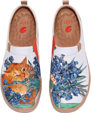 UIN x FatCatArt Collaboration Slip Ons Casual Loafers Lightweight Comfortable Sneakers Art Travel Shoes