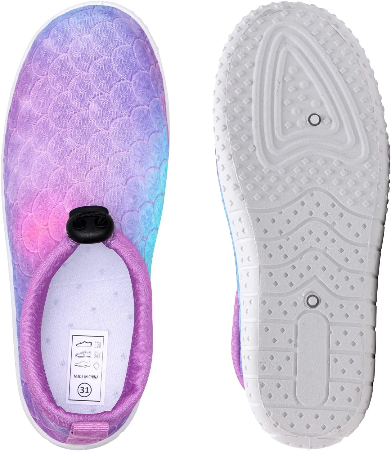 WateLves Toddler Water Shoes Kids Boys and Girls Quick Dry Lightweight Non-Slip Aqua Swim Socks with Flexible Thick Sole for Beach, Pool, Surfing