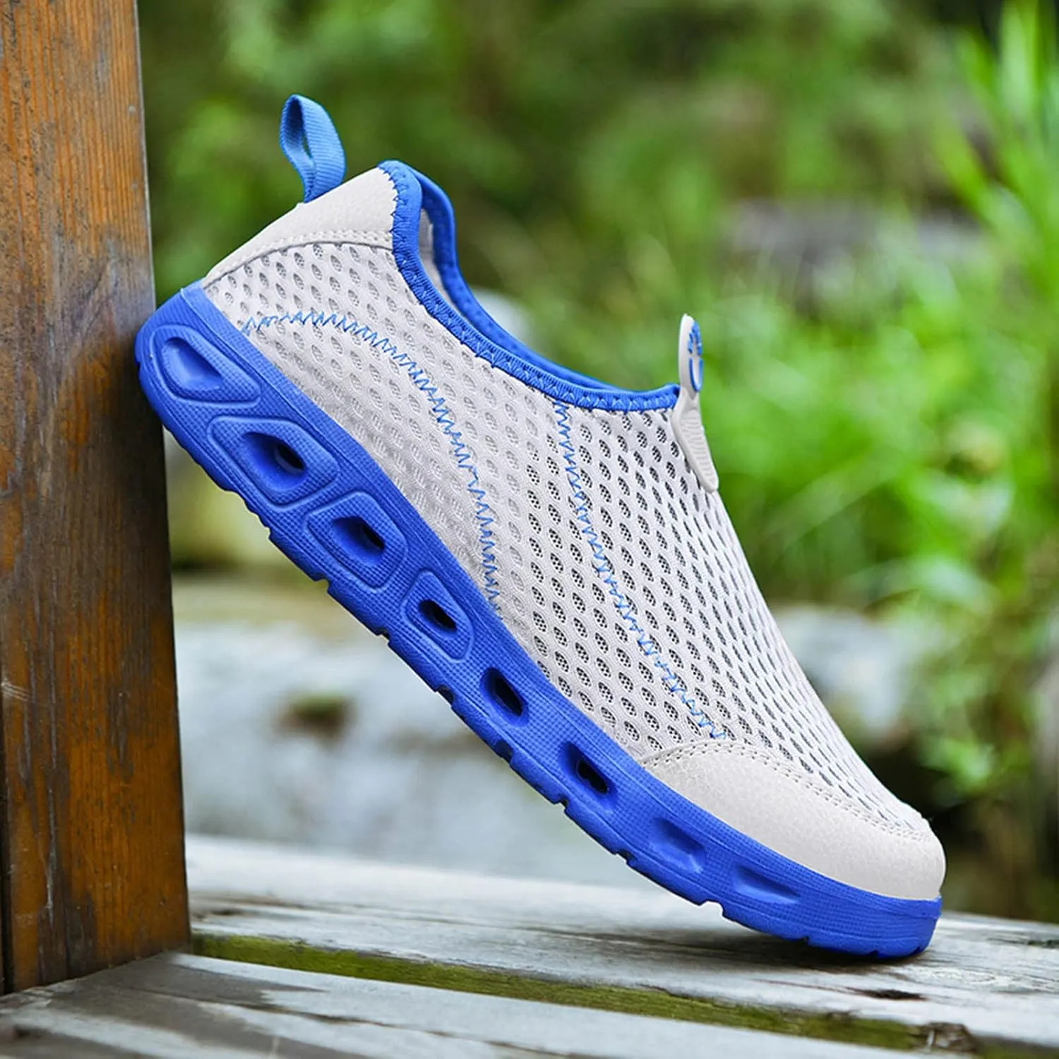 Wide Walking Shoes for Men Casual Sneaker Mesh Breathable Walking Shoe Comfortable & Light-Weight Stretch Shoes