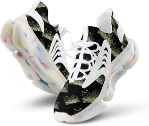 Wild Summer Flower Blooming Men's Running Shoes Lightweight Walking Shoe Breathable Sneaker