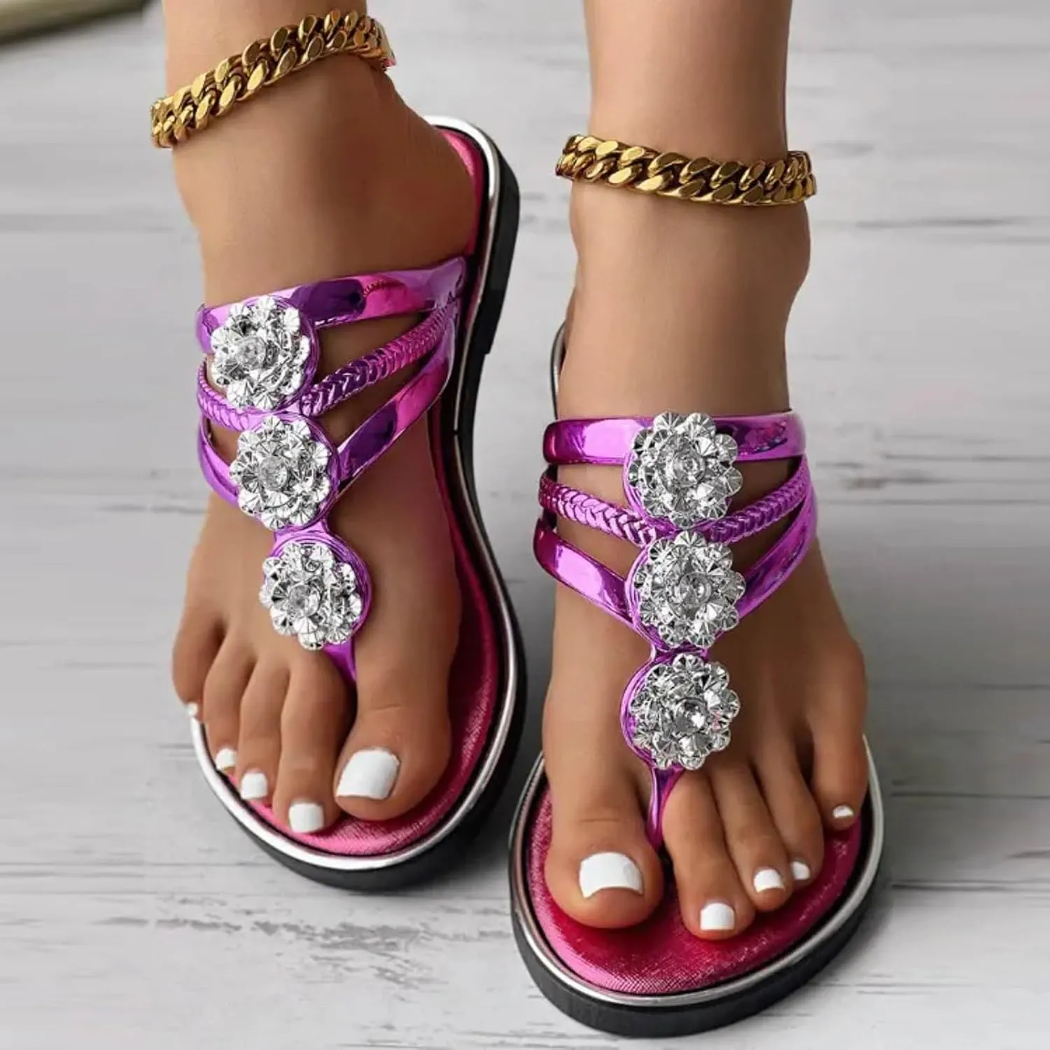 Women Flip Flops Walking Thong Sandals Indoor Outdoor for Summer Sandals Women Comfort Beach Thong Sandals Indoor Outdoor