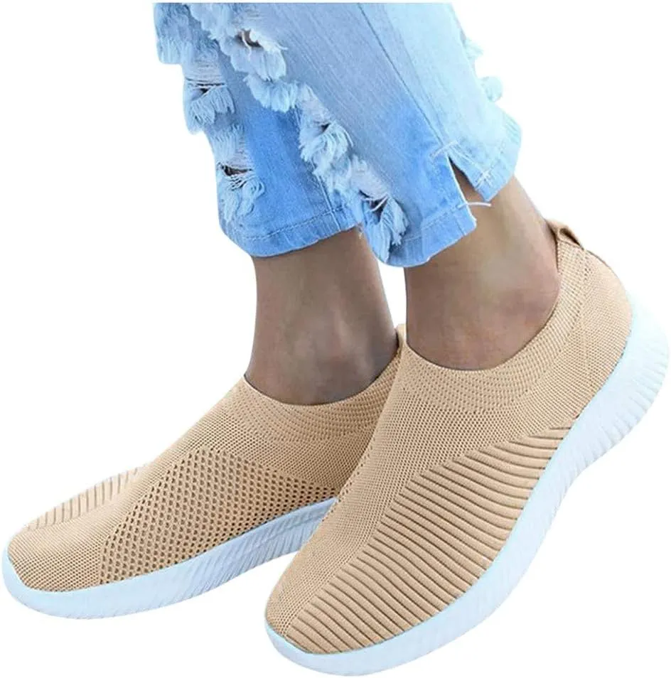 Women Running Shoes Lightweight Tennis Shoes Non Slip Mens Running Shoes Wide Feet Woman Shoes Casual Platform Sneakers Brown Tennis Shoe Loafers Shoe