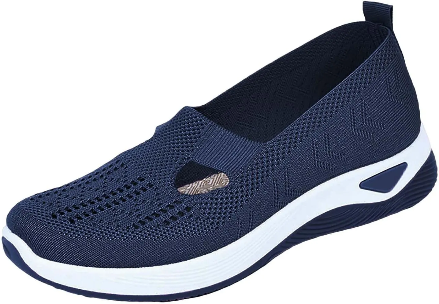 Women Walking Shoes Sock Sneakers Slip-On Breath Non Slip Work Shoes Women Wide Ladies Casual Shoes Black Sneakers Red Tennis Shoe Loafers Dress Shoe